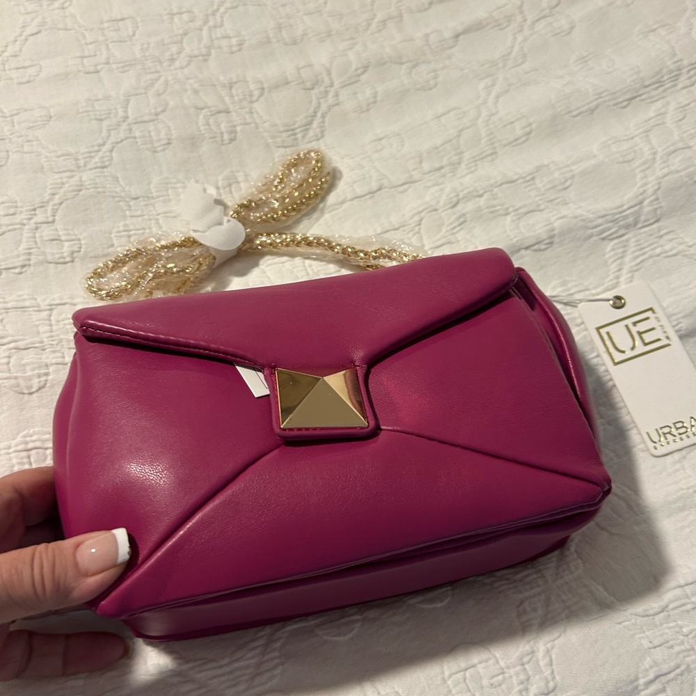 Urban Expressions Pink bag with Gold Hardware
